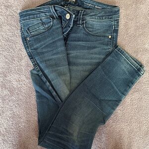 bebe Dark Blue Skinny Jeans